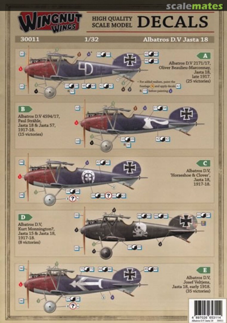 Boxart Albatros D.V 30011 Wingnut Wings