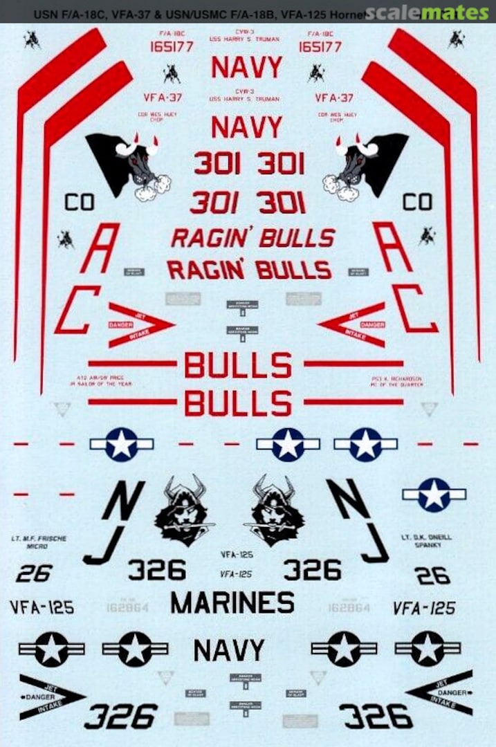 Boxart USN F/A-18C/B Hornets 48-1094 Microscale