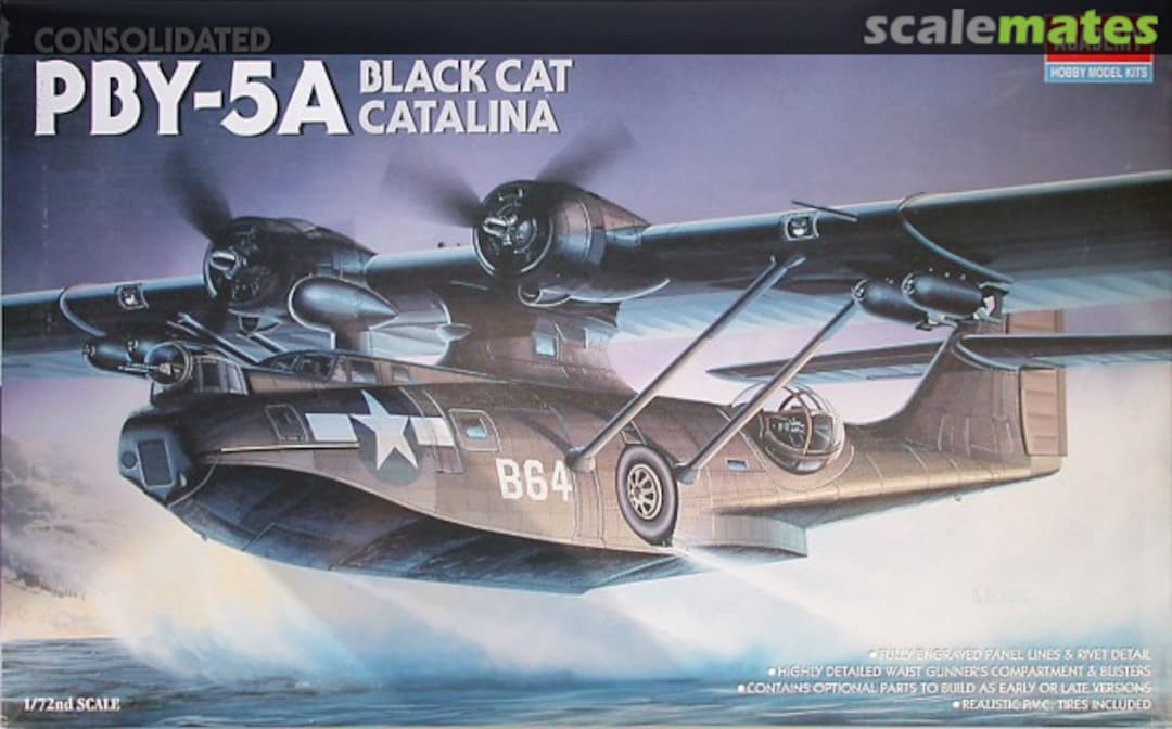 Boxart Consolidated PBY-5A Black Cat Catalina 2137 Academy