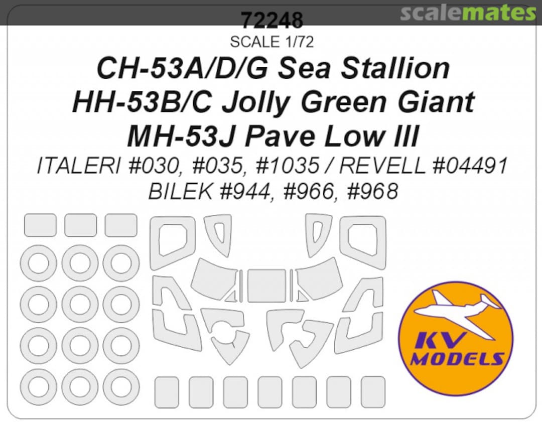 Boxart CH-53A/D/G / HH-53B/C / MH-53J 72248 KV Models