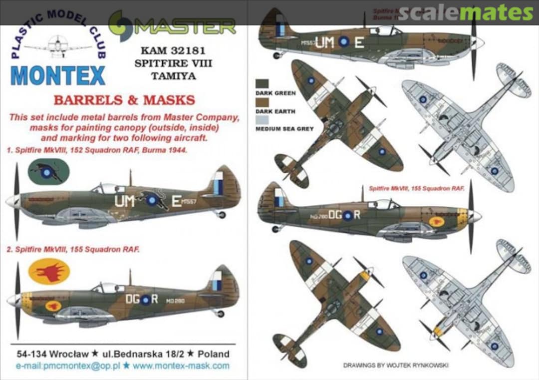 Boxart Spitfire Mk VIII KAM32181 Montex