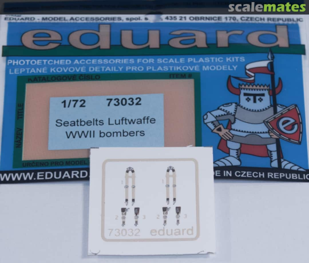 Boxart Seatbelts Luftwaffe WWII bombers SUPERFABRIC 73032 Eduard