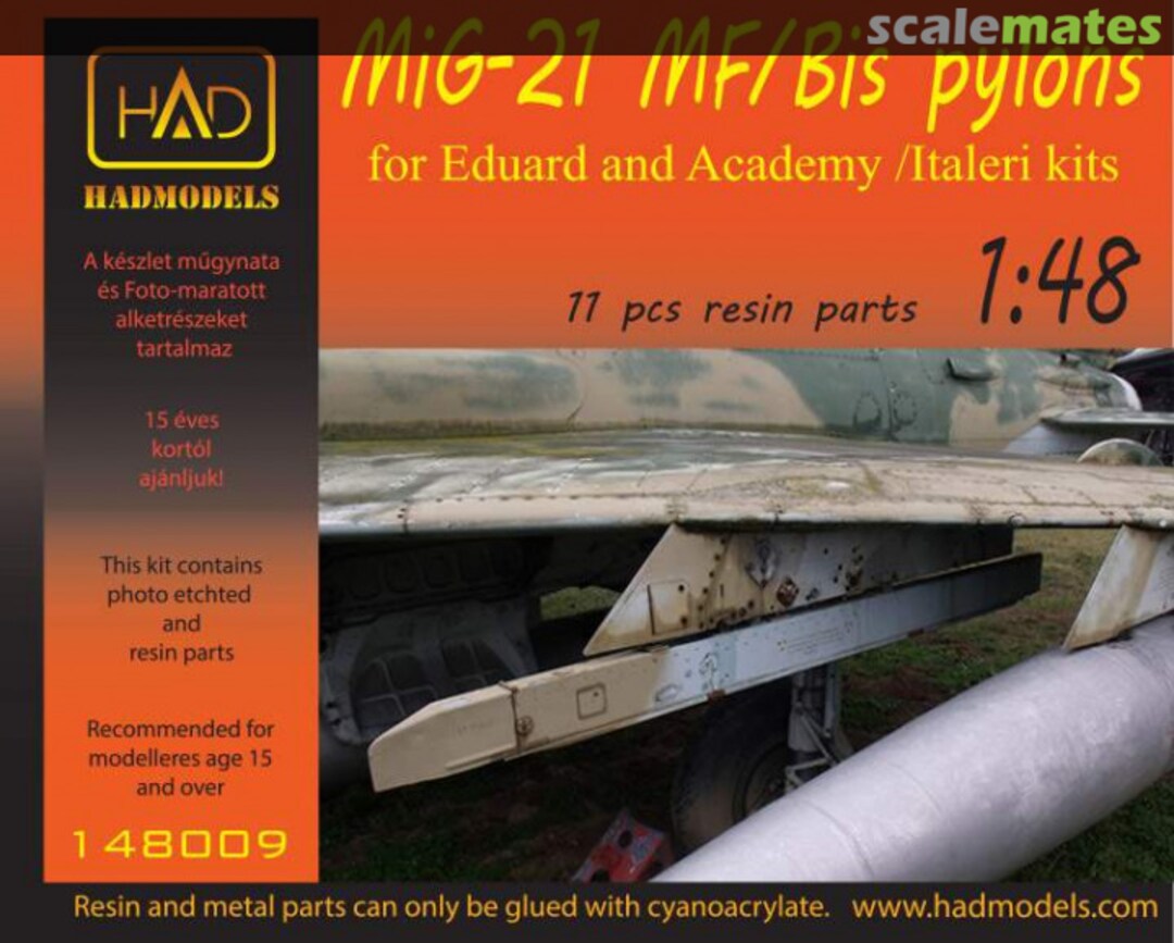 Boxart MiG-21 MF/bis Fishbed - Pylons 148009 HADmodels 