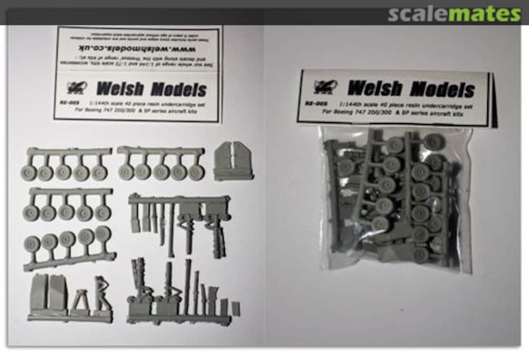 Boxart Undercarriage Set for Boeing 747-200/300 + SP series RE005 Welsh Models