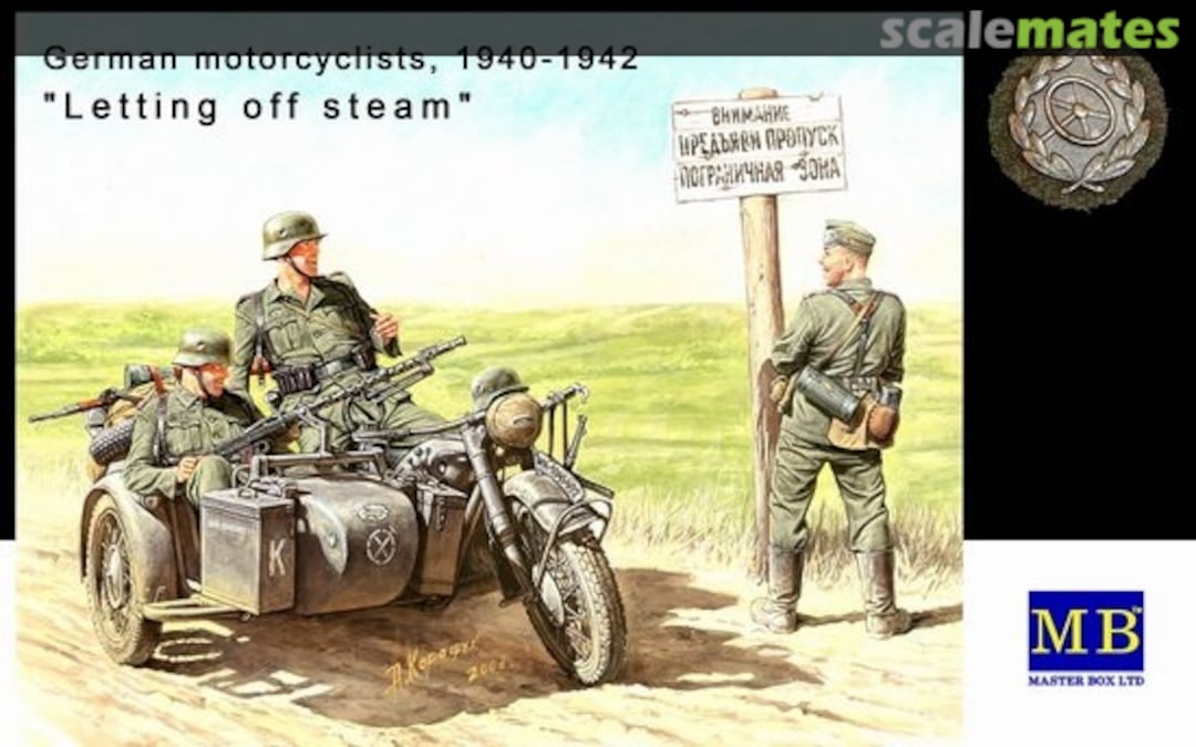 Boxart Motorcyclists 1940-1943 MB3539 Master Box