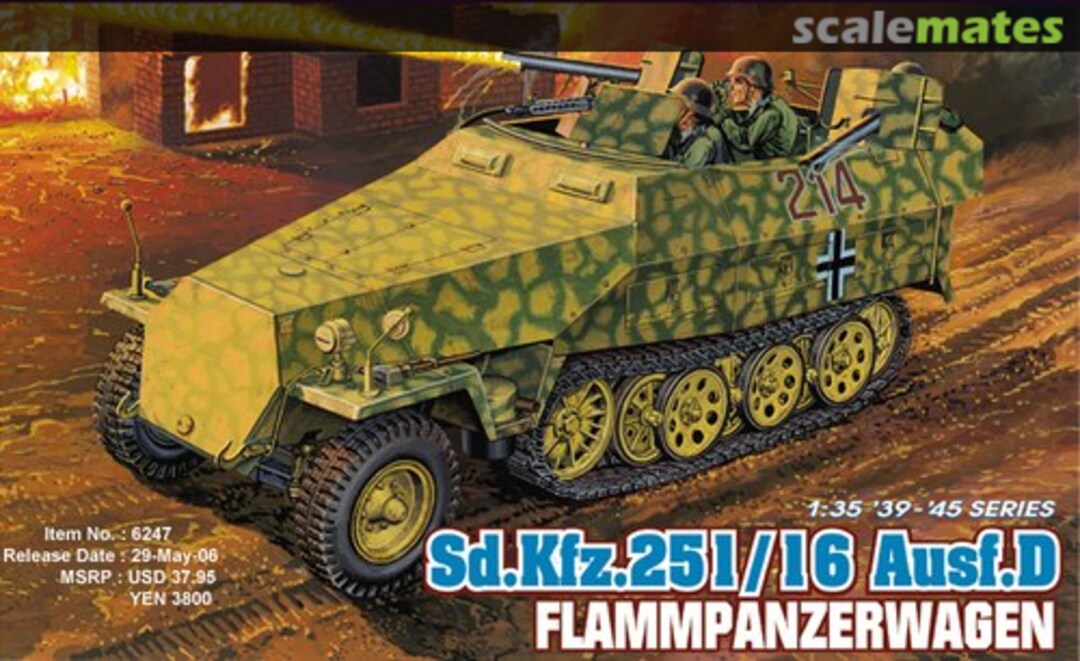 Boxart Sd.Kfz. 251/16 Ausf. D Flammpanzerwagen 6247 Dragon