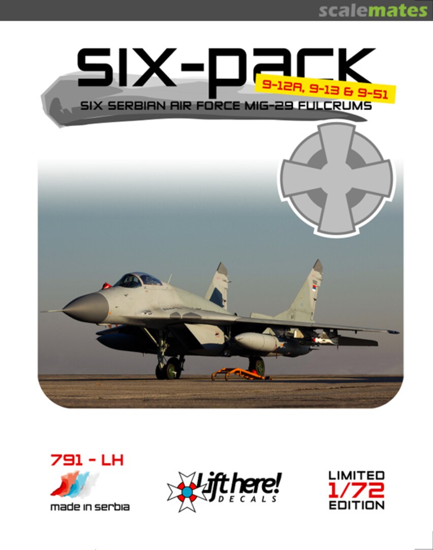 Boxart Six-pack 791-LH Lift Here Decals