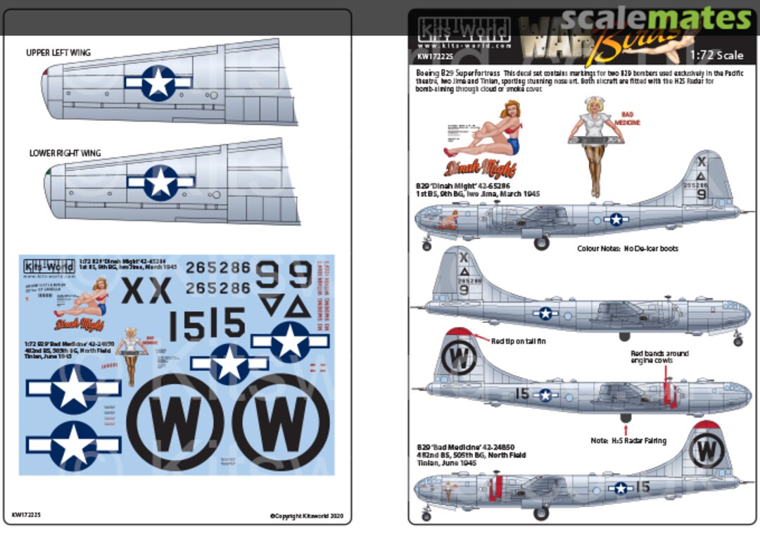 Boxart Boeing B-29 Superfortress KW172225 Kits-World