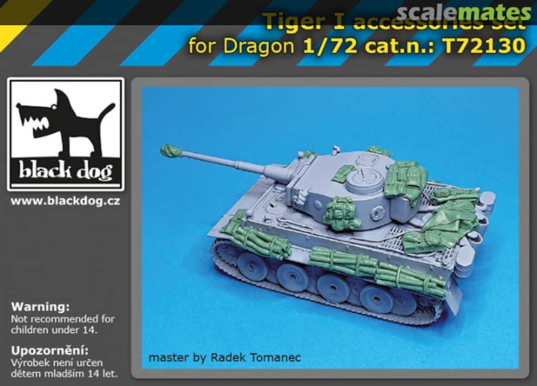 Boxart Tiger I accessories set T72130 Black Dog