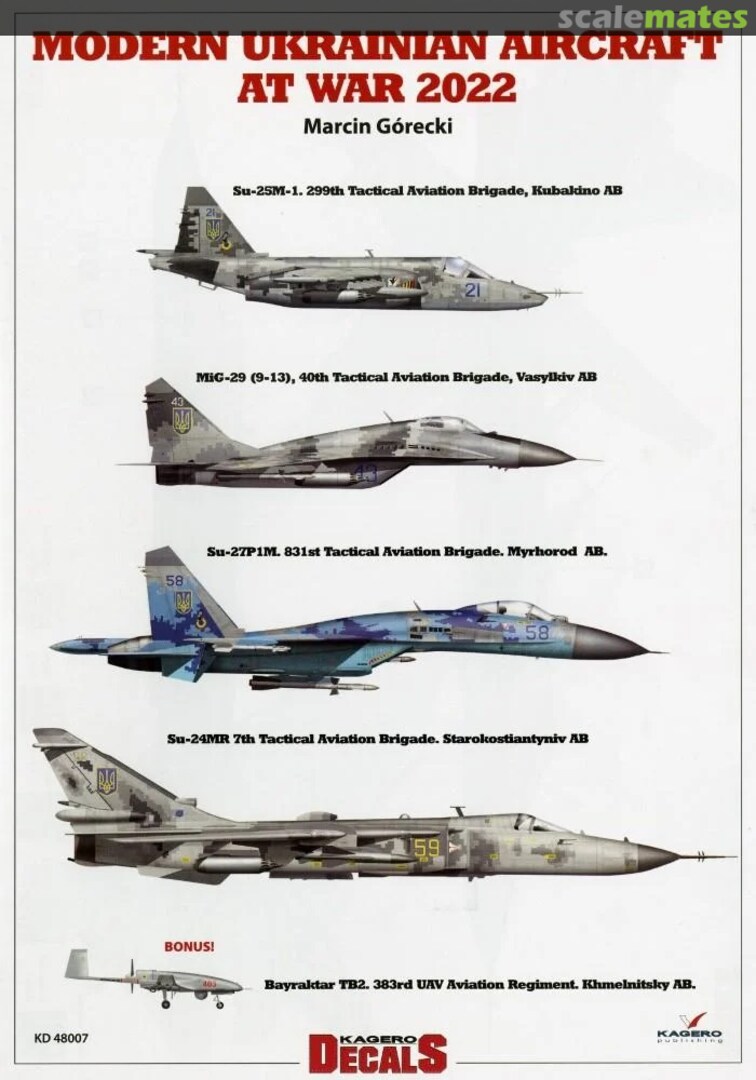 Contents Modern Ukrainian Aircraft At War 2022 48007 Kagero