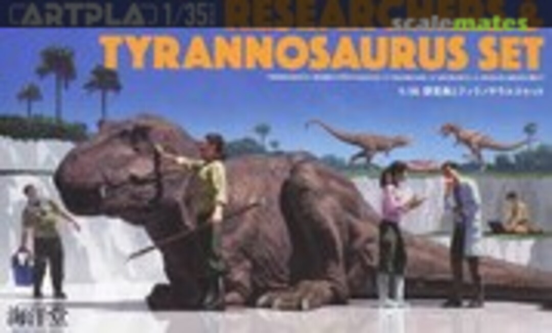 1:35 Researchers &amp; Tyrannosaurus Set (Kaiyodo AP016)