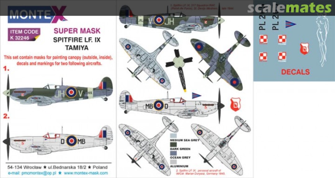 Boxart Spitfire Mk IX K32246 Montex