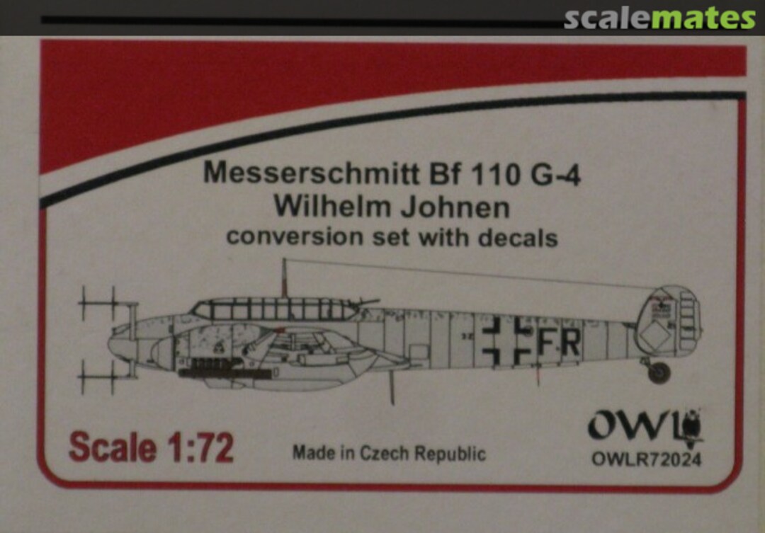 Boxart Messerschmitt Bf 110 G-4 conversion R72024 OWL