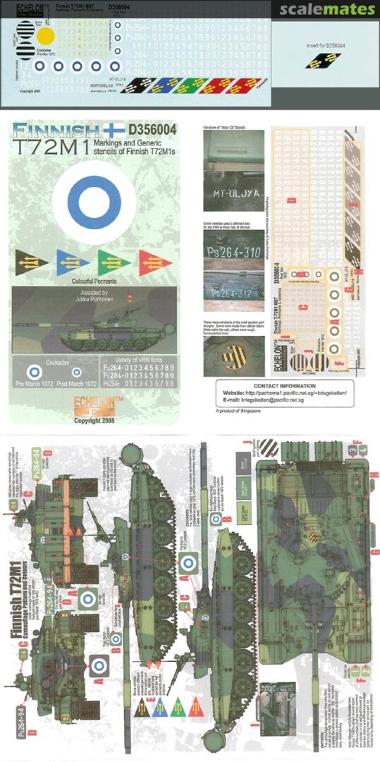 Boxart Finnish T-72M1 ~limited Print~ D356004 Echelon Fine Details