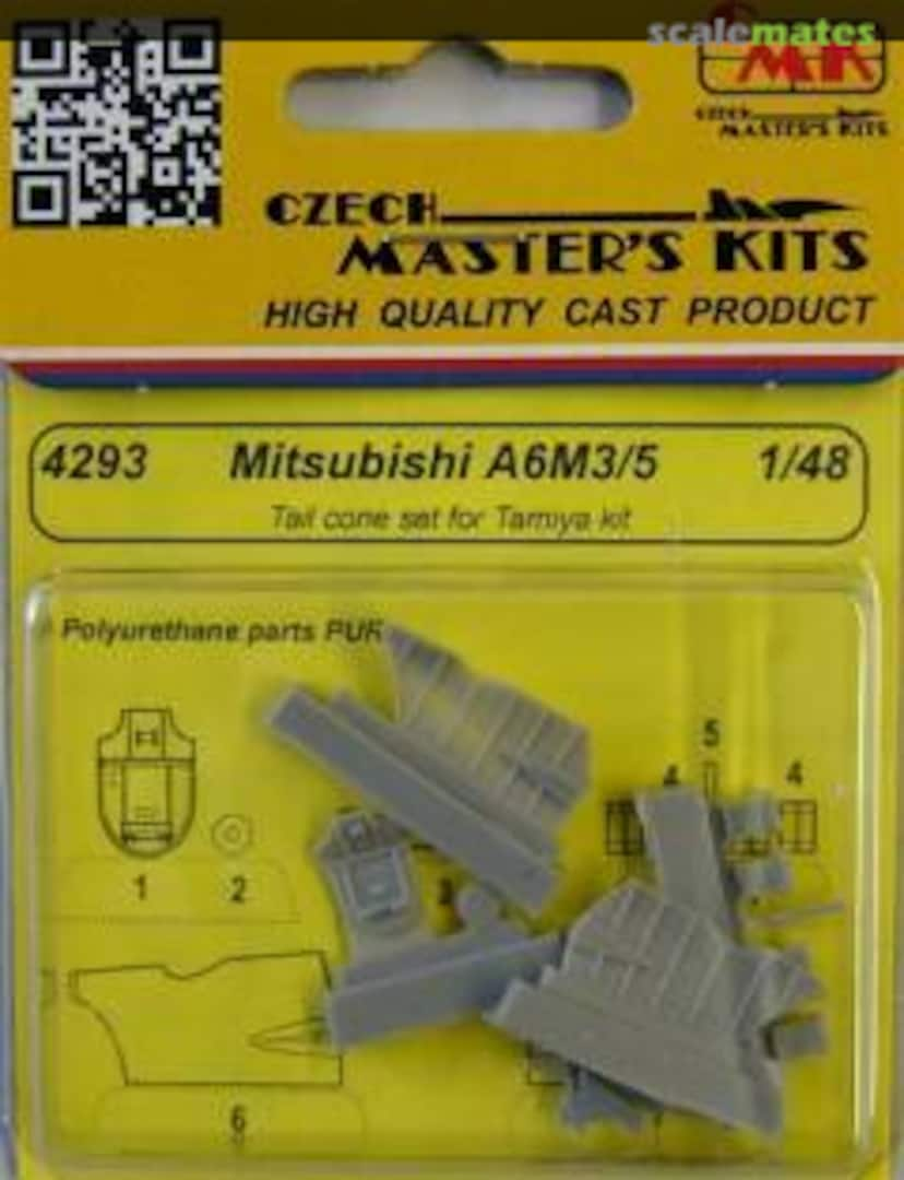 Boxart Mitsubishi A6M3/5 Tail cone set - Tamiya - 4293 CMK