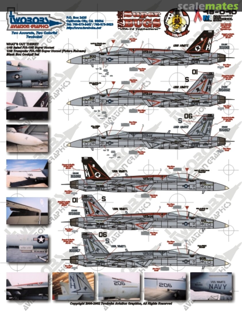 Boxart F/A-18E VFA-14 Super Bugs 48-040 TwoBobs Aviation Graphics