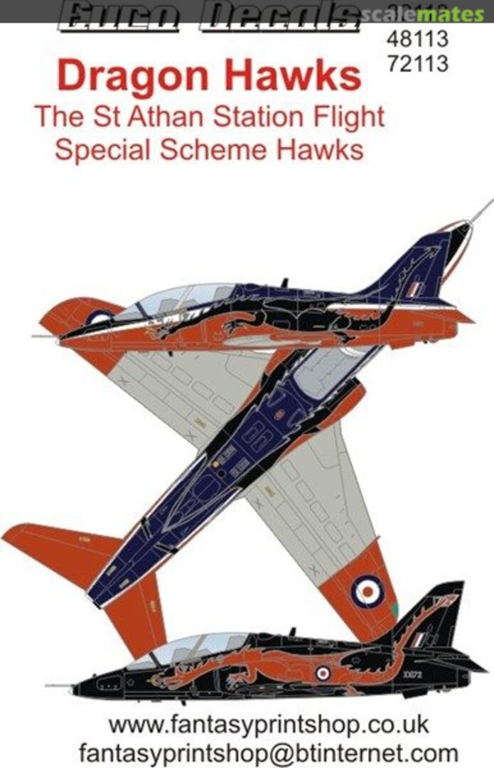 Boxart Hawk T.1A: XX172 Dragon Hawks ED48113 Euro Decals