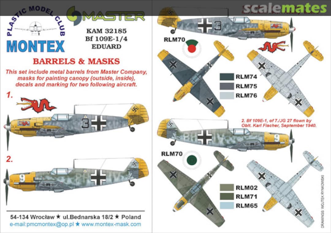 Boxart Bf 109E-1/4 KAM32185 Montex