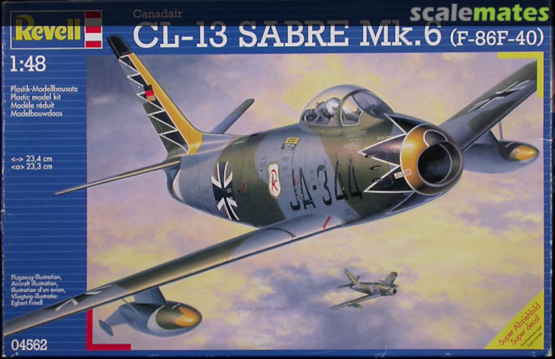 Boxart Canadair CL-13 Sabre Mk.6 (F-86F-40) 04562 Revell