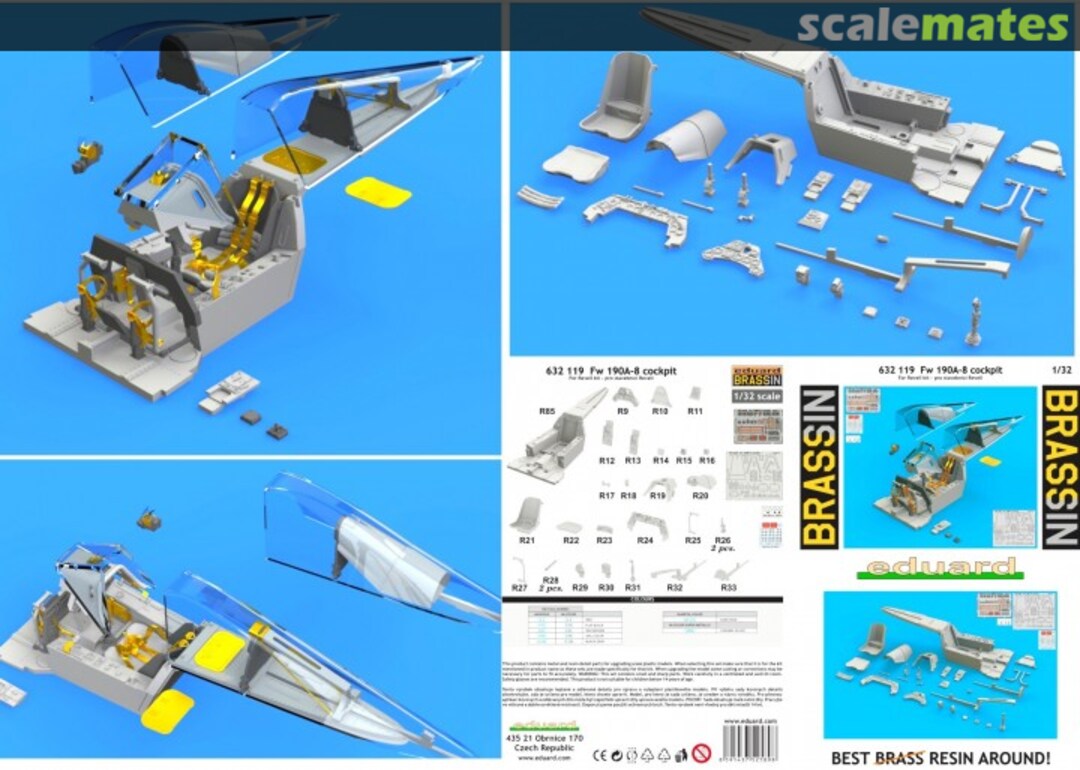 Boxart Fw 190 A-8 cockpit 632119 Eduard