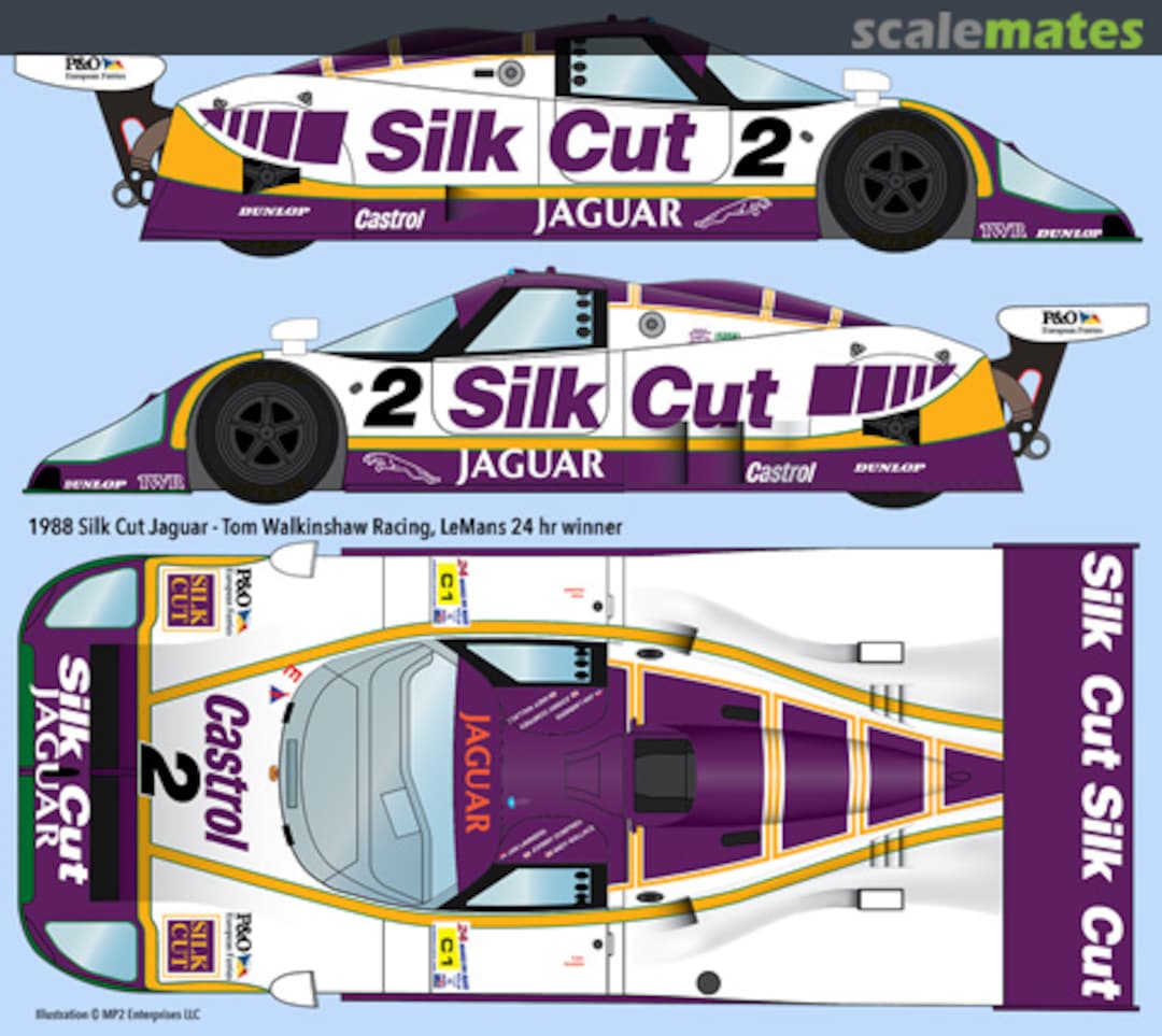 Boxart Jaguar XJR-9 LM "SILK CUT"  Indycals