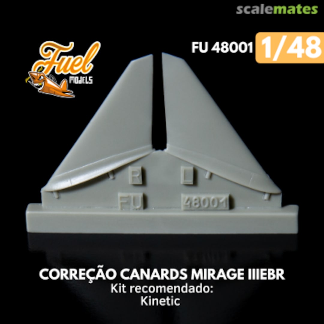 Boxart Correção Canards Mirage IIIEBR FU48001 Fuel Models