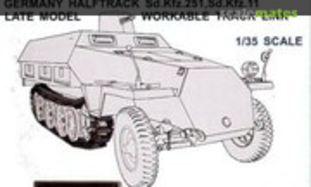 1:35 Sd.Kfz.251 Late Model track (AFV Club AF35069)