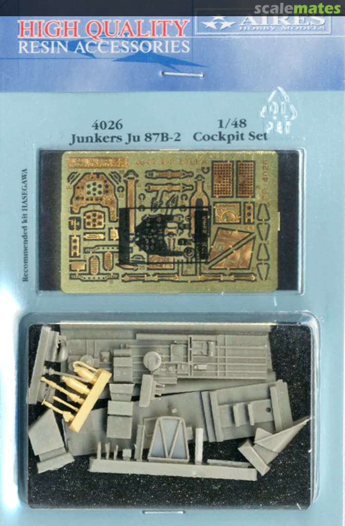 Contents Junkers Ju 87B cockpit set 4026 Aires