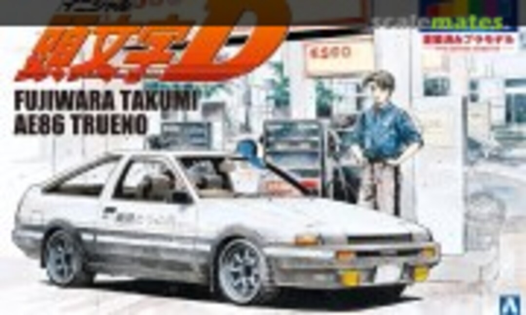 1:24 Fujiwara Takumi AE86 Trueno Pre-painted (Aoshima 061992)