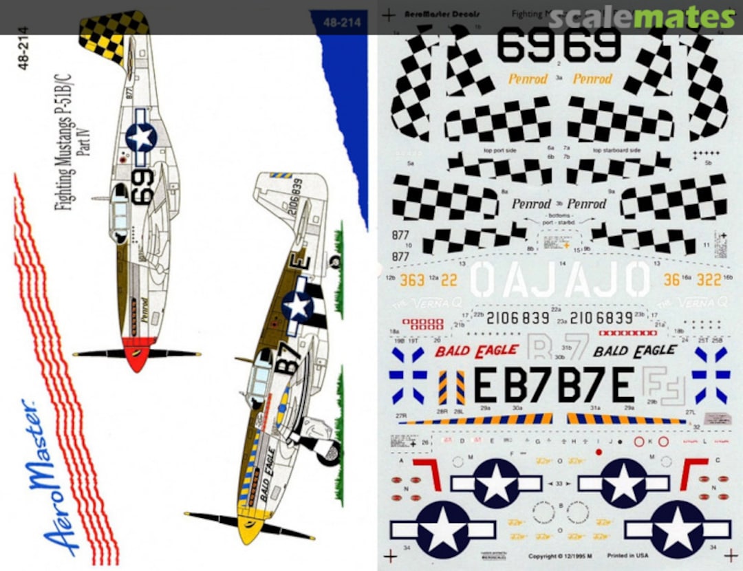 Boxart Fighting Mustangs P-51B/C 48-214 AeroMaster