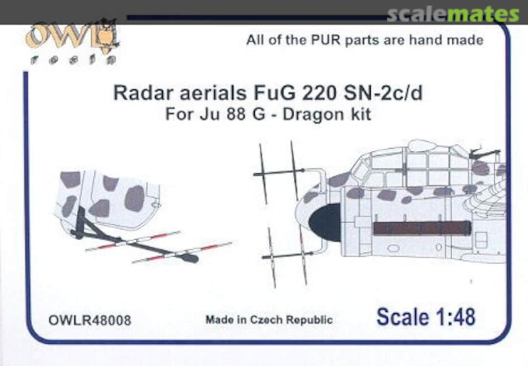 Boxart Radar aerials FuG 220 SN-2c/d for Ju 88 G R48008 OWL