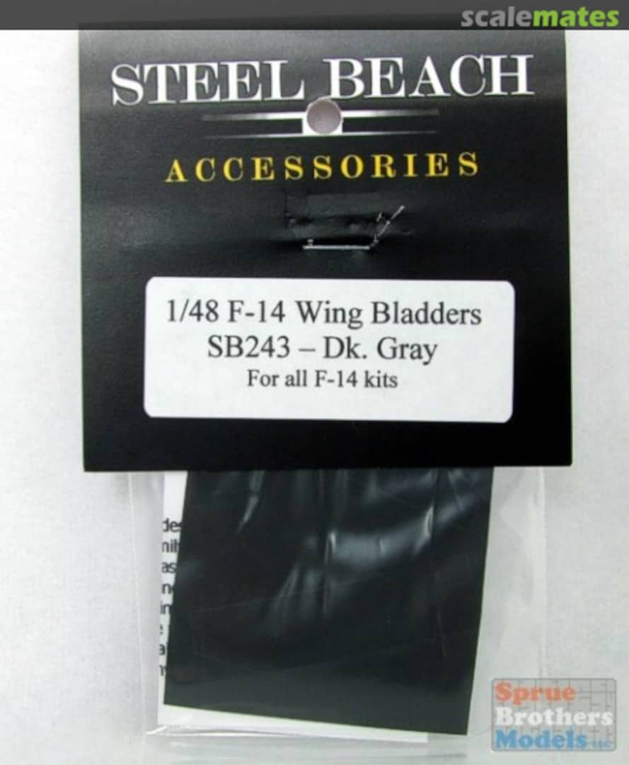 Boxart F-14 Tomcat Wing Bladders - Dark Gray 49043 Steel Beach