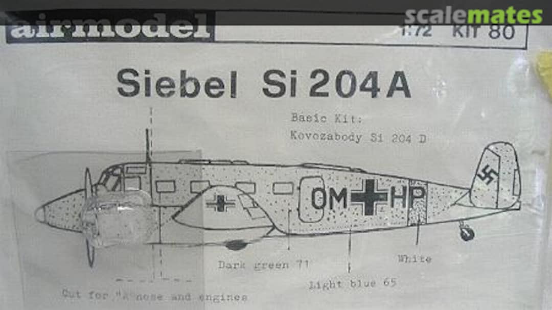 Boxart Siebel Si 204A 80 Airmodel