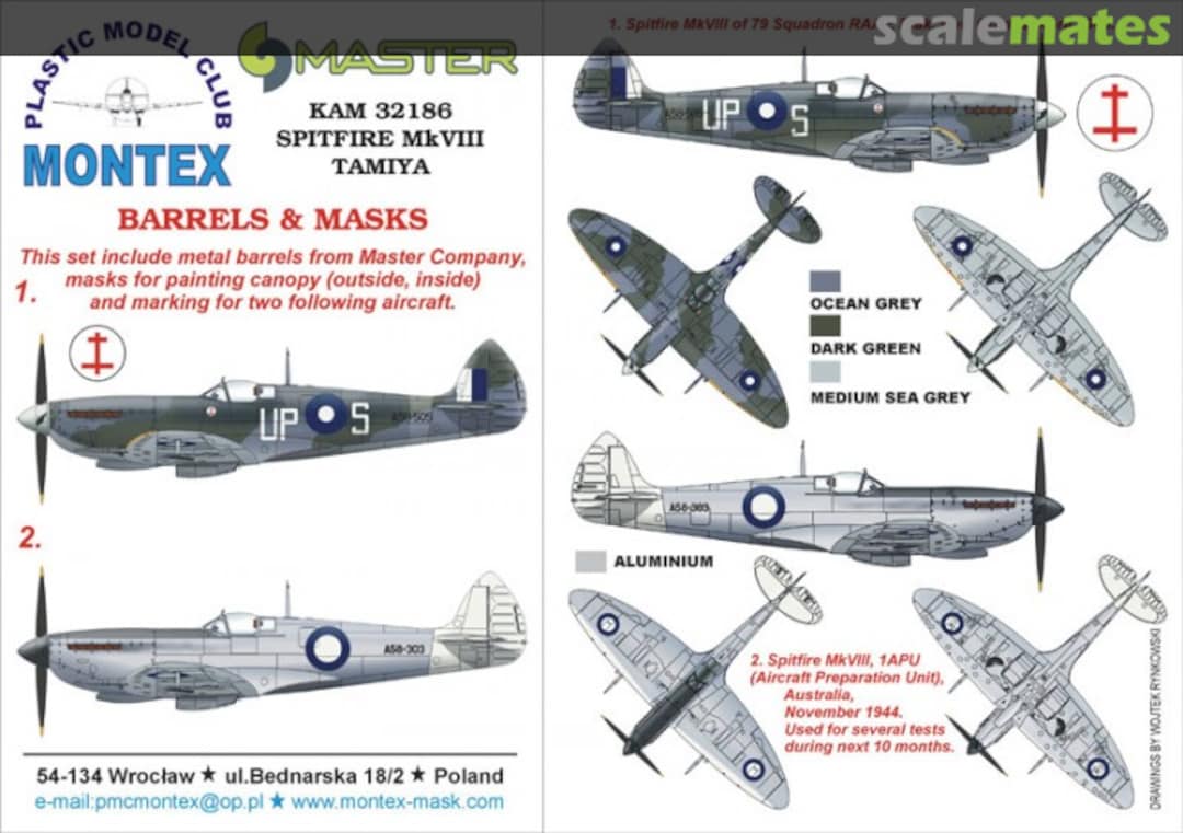 Boxart Spitfire Mk VIII "RAAF" KAM32186 Montex