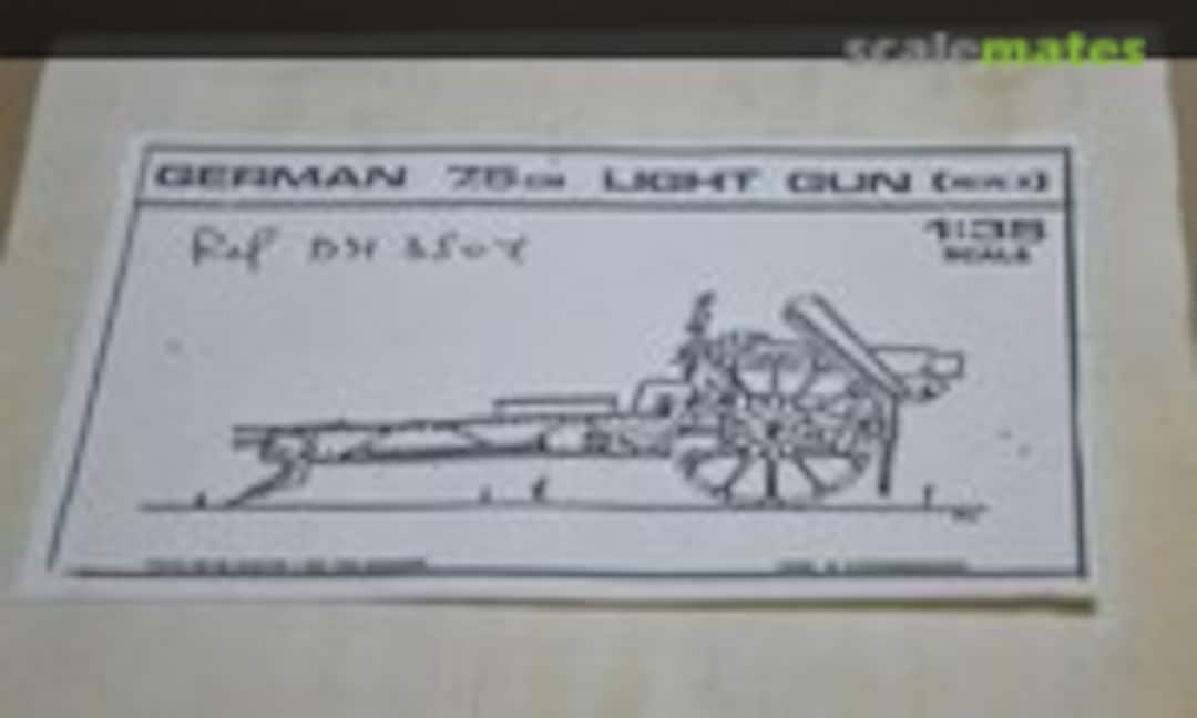 1:35 German 7.5 cm Light Gun (WWII) (Garage Kit 3504)