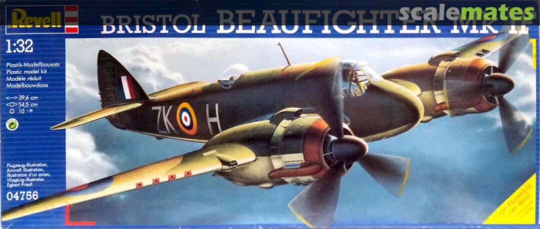 Boxart Bristol Beaufighter Mk IF 04756 Revell