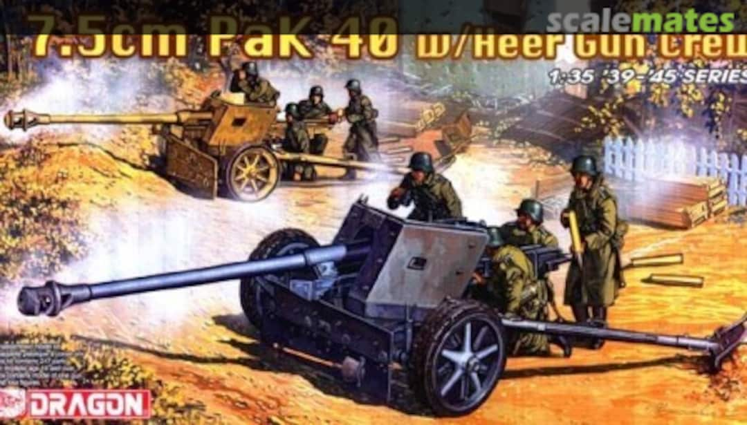 Boxart 7.5cm PaK 40 w/Heer Gun Crew 6249 Dragon