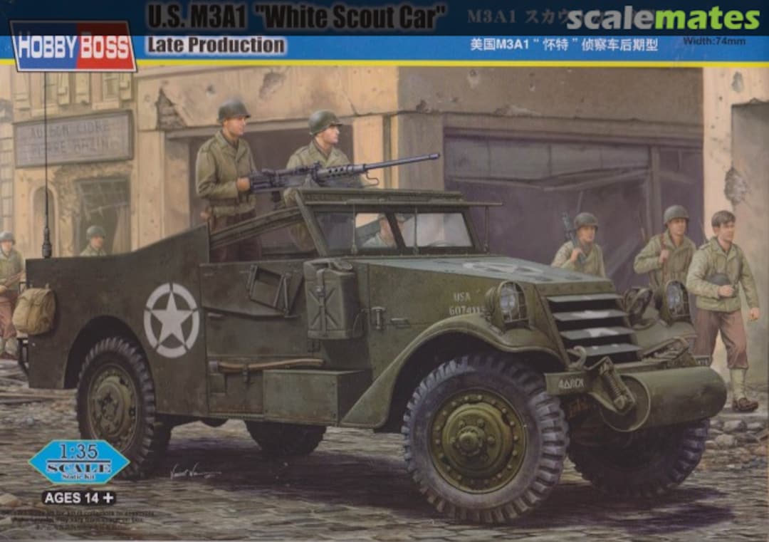 Boxart M3A1 "White Scout Car" 82452 HobbyBoss