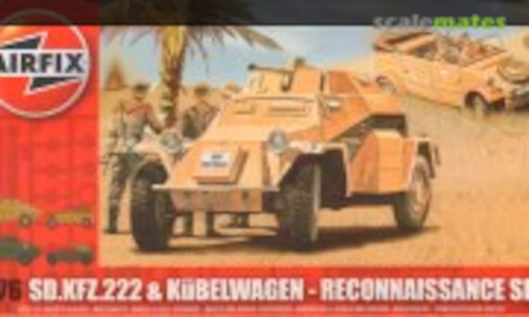 1:76 Sd.Kfz. 222 &amp; Kübelwagen Reconnaissance Set (Airfix A02312)
