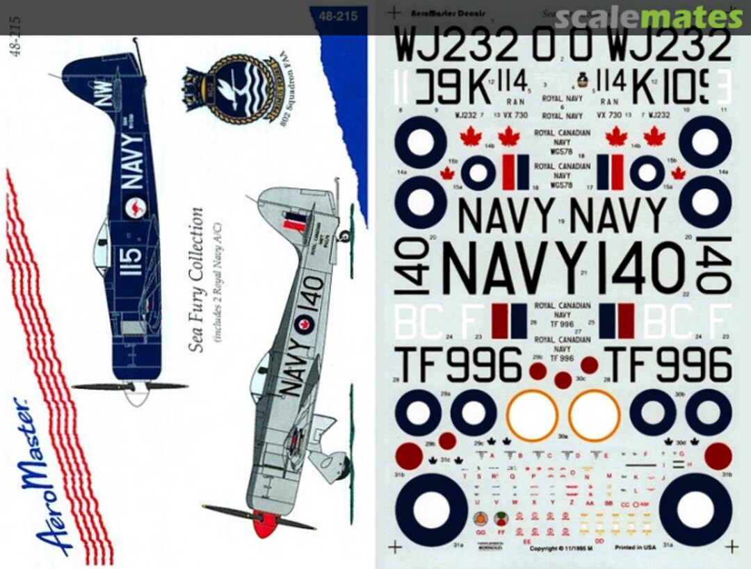 Boxart Sea Fury Collection 48-215 AeroMaster