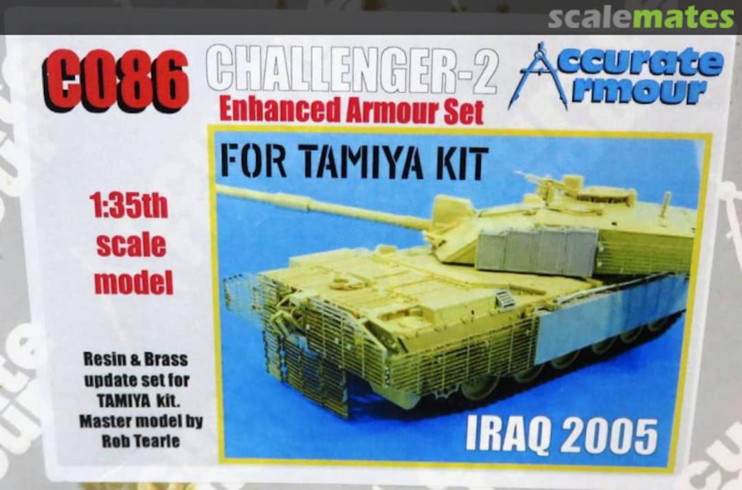 Boxart Challenger-2 Enhanced Armour Set C086 Accurate Armour