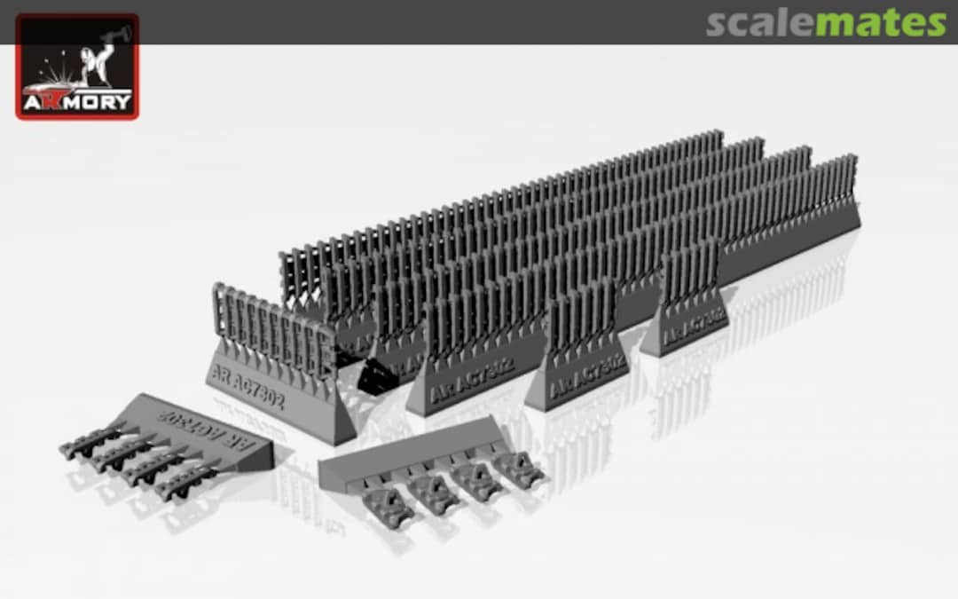 Boxart 38cm Kgs 6111/380/120 tracks w/long horns 1937-41 AC7302b Armory