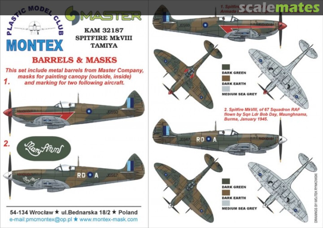 Boxart Spitfire Mk VIII KAM32187 Montex