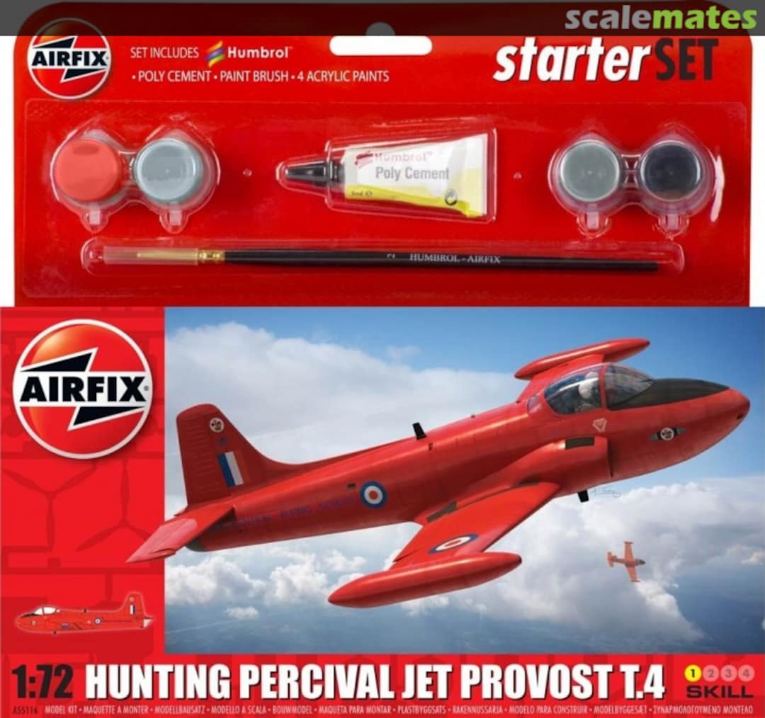 Boxart Hunting Percival Jet Provost T.4 A55116 Airfix