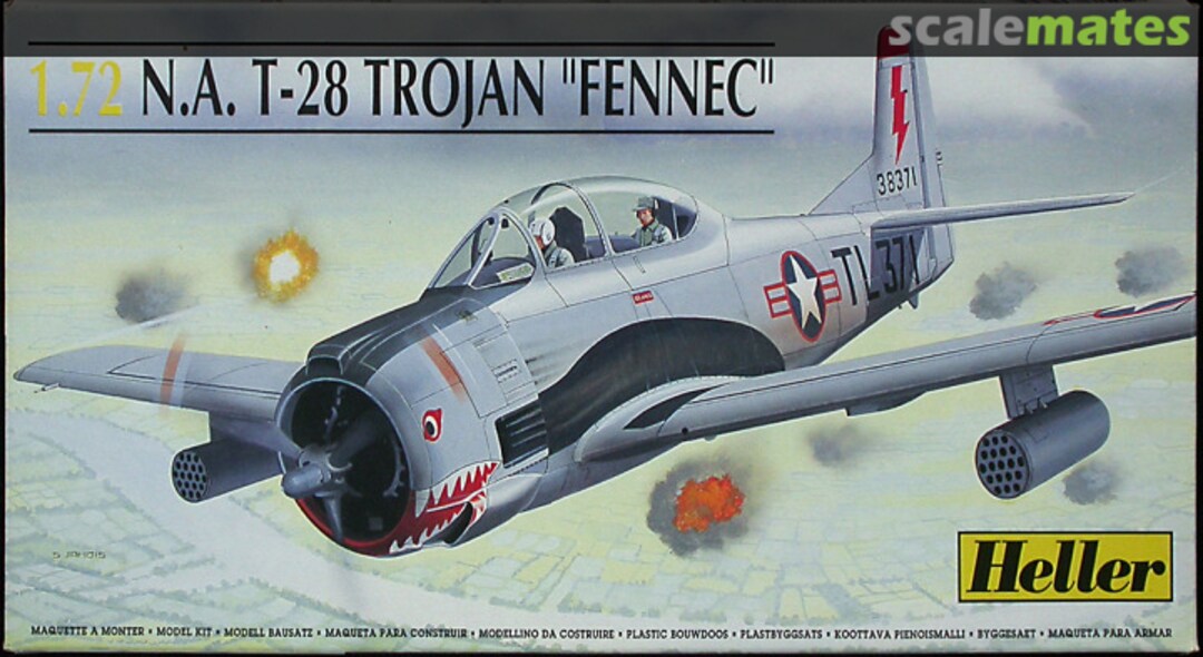 Boxart N.A. T-28 Trojan "Fennec" 80279 Heller