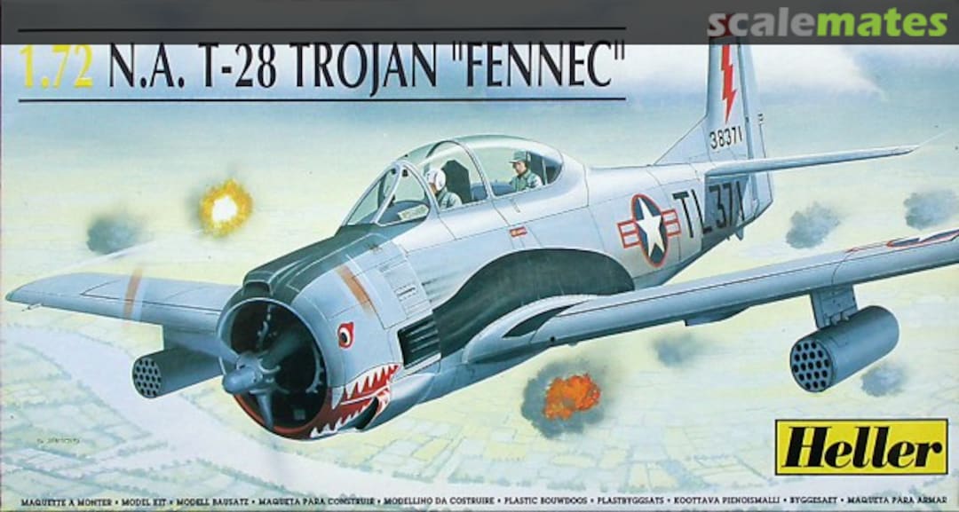 Boxart N.A. T-28 Trojan "Fennec" 80279 Heller