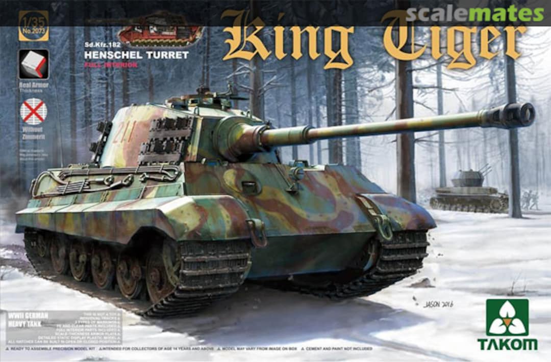 Boxart King Tiger 2073S Takom