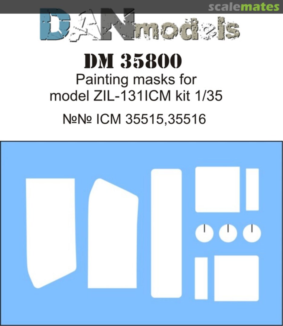 Boxart Painting masks for ZIL-131 (ICM 35515, 35516) DM35800 DANmodels