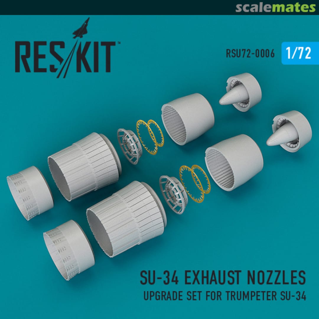 Boxart SU-34 Exhaust Nozzles Upgrade Set RSU72-0006 ResKit