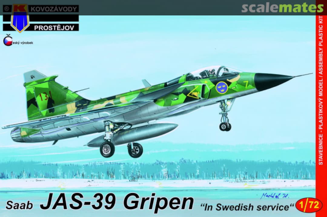 Boxart Saab JAS-39A Gripen "In Swedish Service" KPM0162 Kovozávody Prostějov